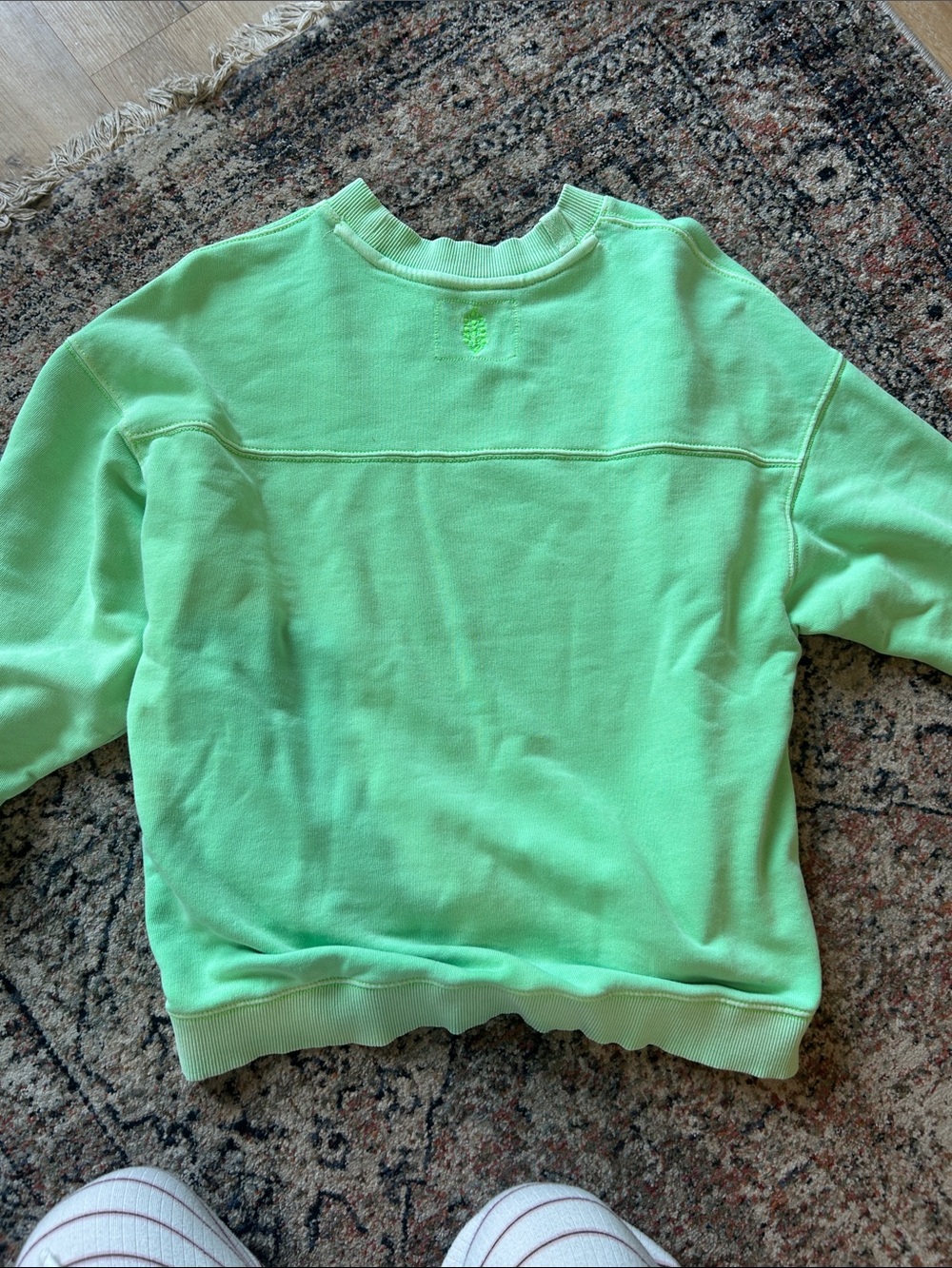FP Movement by Free People Neon Mint Green Crew Sweatshirt